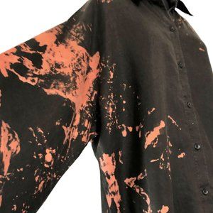 Vintage Speigel Tie Dyed Linen Tunic Dress  Sz16